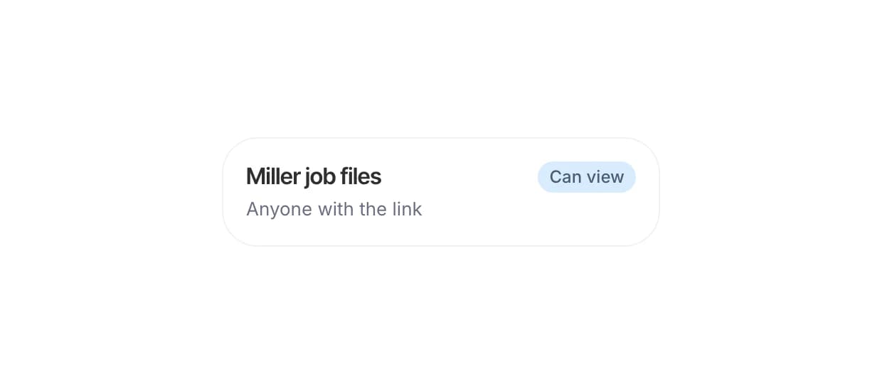 La scheda di Dvina: i file del lavoro Miller, condivisi in sola lettura con chiunque abbia il link.